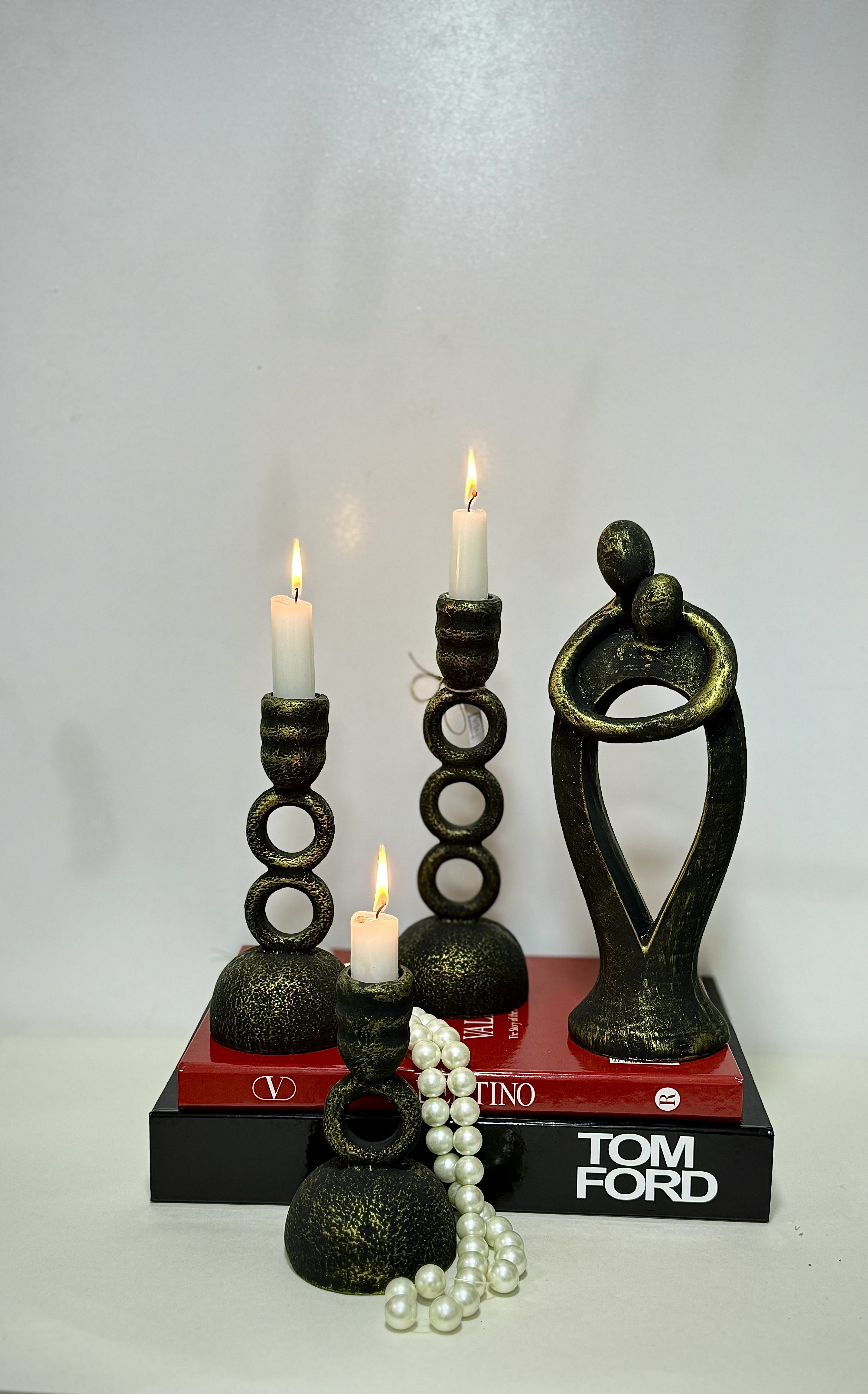 ست شمعدون سه تایی و کاپل