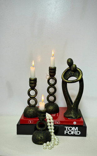 ست شمعدون سه تایی و کاپل