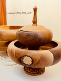 .سرویس پذیرایی چوب گردو چهار تکه دستساز برند شیناز