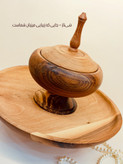 .سرویس پذیرایی چوب گردو چهار تکه دستساز برند شیناز
